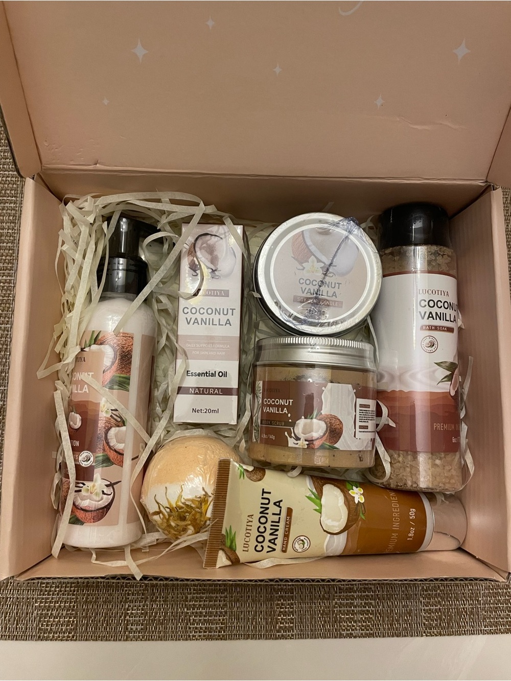 Lucotiya Coconut & Vanilla Self Care Gift Box